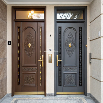 Металлическая входная дверь в частный дом коричневого цвета, цена 12 150  руб. Металлическая входная дверь в частный дом коричневого цвета, цена 12 150  руб.