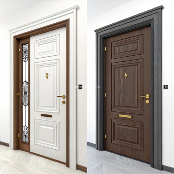 Металлическая белая дверь для дома с покрытием, цена 12 250  руб. Металлическая белая дверь для дома с покрытием, цена 12 250  руб.