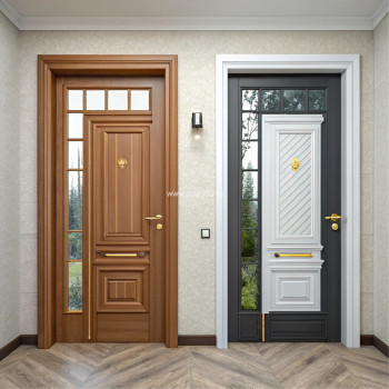 Стальная дверь для коттеджа коричневая, цена 15 250  руб. Стальная дверь для коттеджа коричневая, цена 15 250  руб.